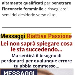 recuperare il rapporto con la ex pubblicità ingannevole